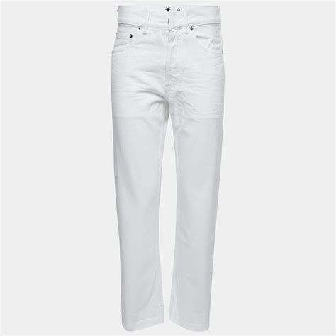 dior white jeans